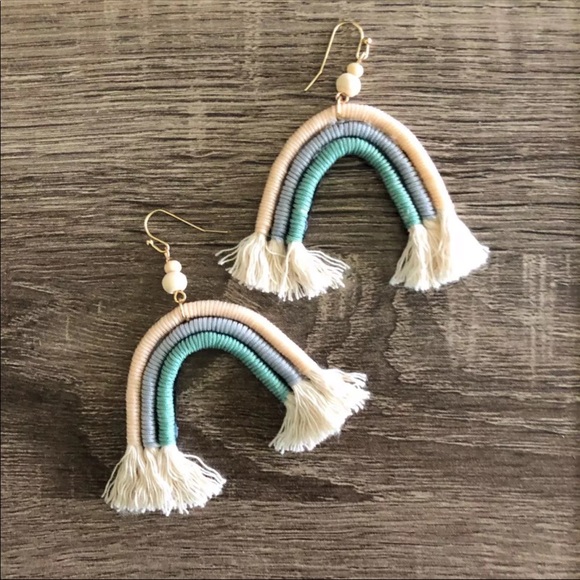 BaubleBar Jewelry - new || Dusty Rainbow Tassel Earrings